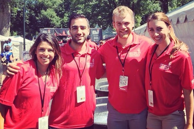 SPEAR's physical therapists compete, and volunteer, in the New York City Triathlon.