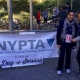 A SPEAR Physical Therapist volunteers for the New York Physical Therapy Association's Day of Service in Manhattan's Central Park
