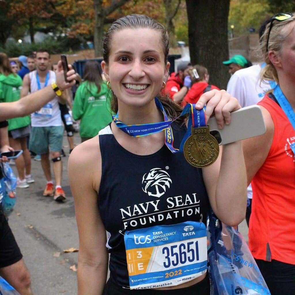 Jordan Witt at the NYC marathon